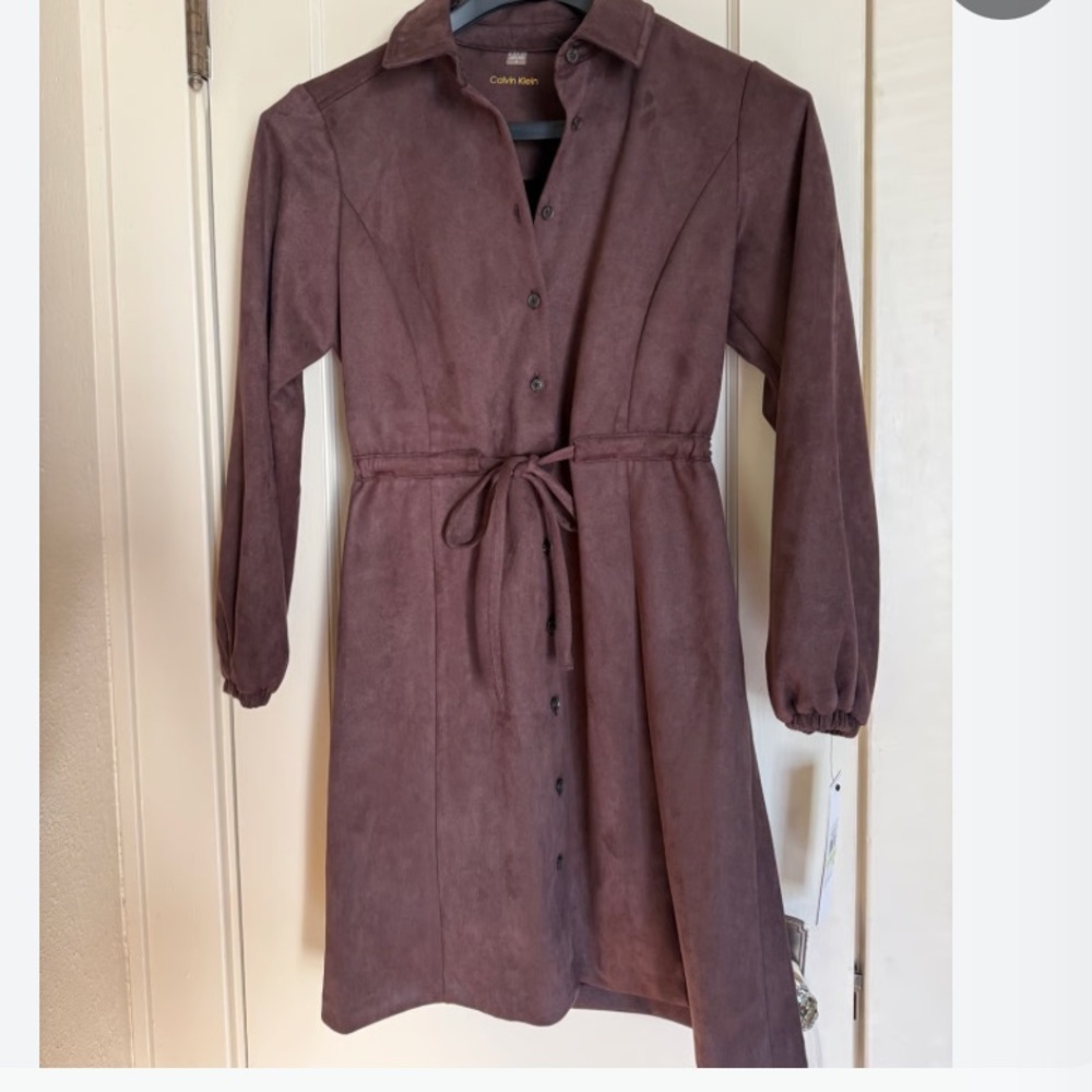 Faux suede Western Dress